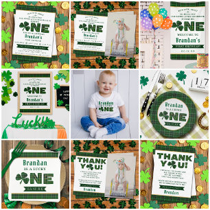 Invitation Lucky Little Shamrock 1er anniversaire Photo