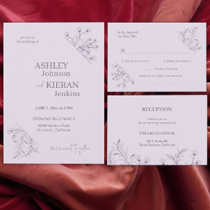 Élégant tableau de sièges de lavande florale