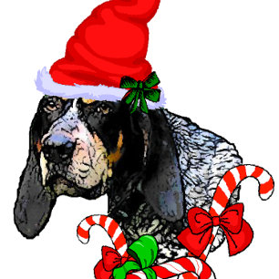 Cartes Pour Fêtes Annuelles Bluetick Coonhound cadeaux de Noël