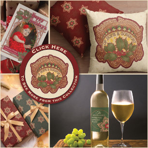 Stickers personnalisées Holly Star Red