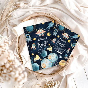 Serviette En Papier Planètes spatiales Rocket Baby shower bleu marine