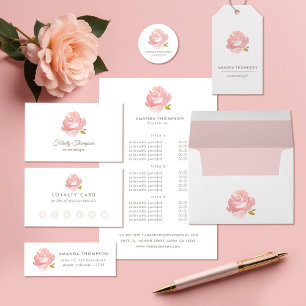 Prospectus 14 Cm X 21,6 Cm Chic Aquarelle rose rose pâle Prix & Services