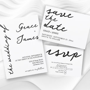 Bandeau De Faire-part Rien De fantaisie Juste Amour Minimaliste Mariage