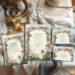 Invitation Un Baby shower À Thème Boho Un Peu Fleur sauvage