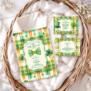Carte D'accompagnement Petit Shamrock vert Lucky Diapper Raffle