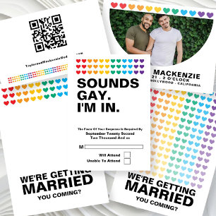 Save The Date Typographie Simple Gay Enregistrer La Date Mariage