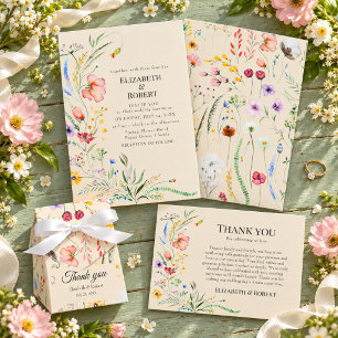 Étiquette d'adresse de retour Fleurs sauvages taup