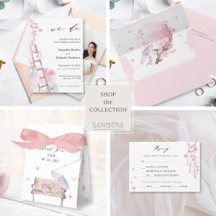 Invitation Élégant Mariage de fleurs de cerisier