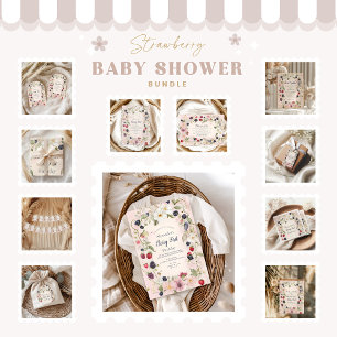 Serviette En Papier Fraise Berry 1ère fête d'anniversaire