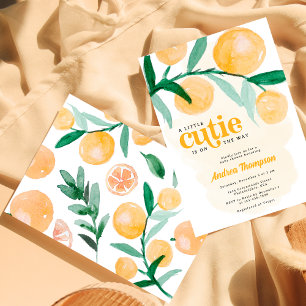 Papier Budget Citrus Orange Little Cutie Baby shower