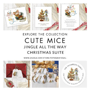 Fun mice Arbre Noël Fête Carte pliée