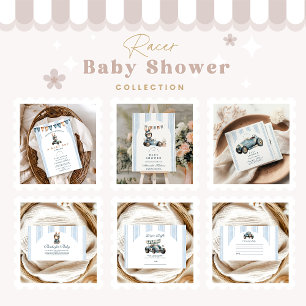 Carte D'accompagnement Livres Baby showers Blue Racer pour bébé