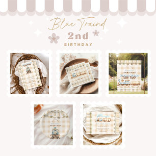 Invitation Train Choo Choo 2ème anniversaire