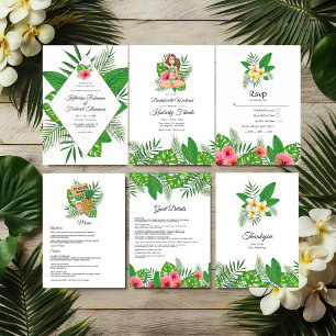 Invitation Aloha Exotique Aloha Luau Bachelorette Week-end