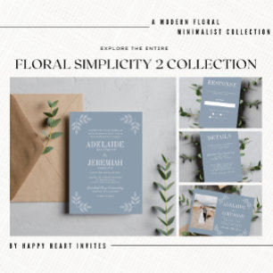Invitation Faire Simple Floral 2 Mûre Mariage