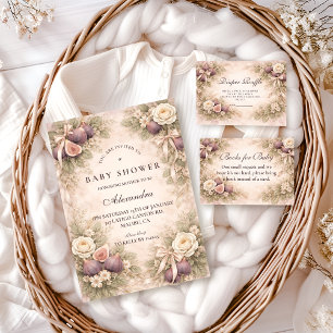 Serviette En Papier Douce Baby Shower Jardin de Figues