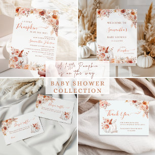 Invitation Baby shower floral de Little Citrouille Fall