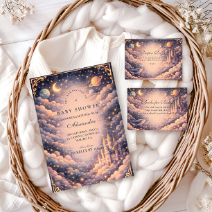 Invitation Baby Shower Château Spatial