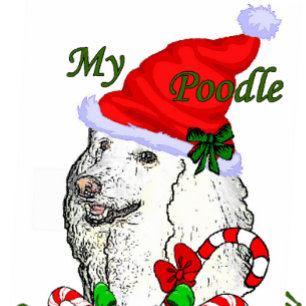 Cartes Pour Fêtes Annuelles Cadeaux de Noël de caniche