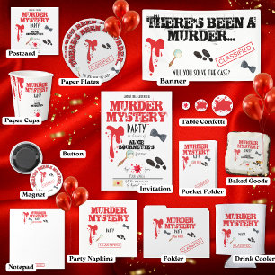 Badge Rond 2,50 Cm Meurtre Mystère Anniversaire Fête SANG