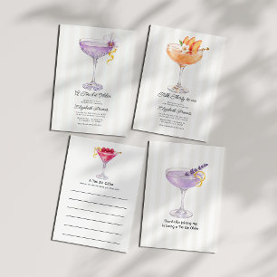 Carte Conseil Une fête d'anniversaire Martini Un Peu Plus Âgée