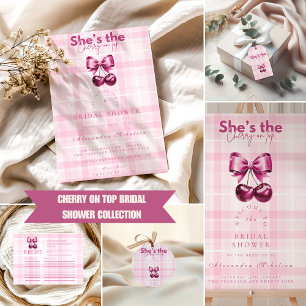 Serviette En Papier Cerise de Bow sur la Fête des mariées supérieure