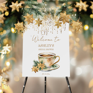 Invitation Noël hiver nuptiale douche thé modèle