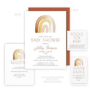 Ballotins Baby shower de Merci arc-en-ciel Boho mignon
