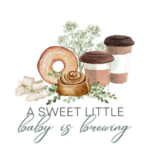 Invitation Bébé est en train de brasser - Sage Green