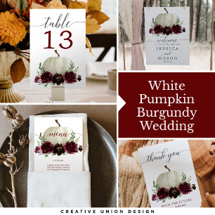 Invitations Tri-Fold du Mariage de automne Citroui