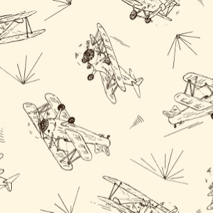 Dessous-de-verre Rond En Papier Bi-plans Art déco rugissant - motif dessiné.