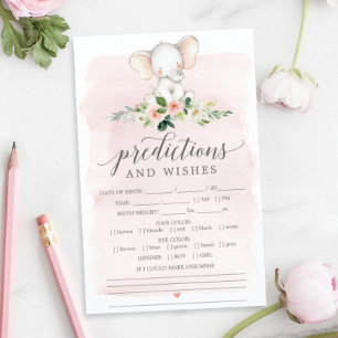 Invitation de Baby shower virtuel Pink Elephant