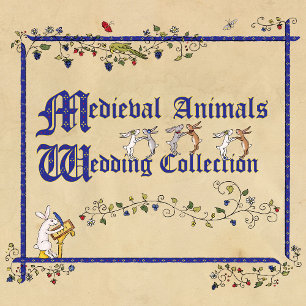 Faire-part de mariage des animaux médiévaux