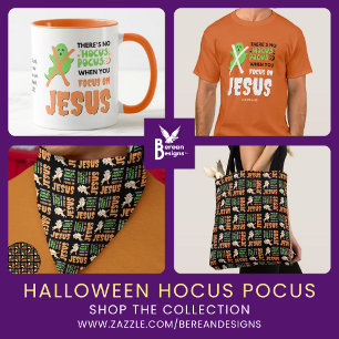 Invitation Carte Postale Élégant NO HOCUS POCUS Christian Halloween