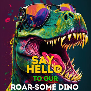 Dinosaur Préparez-vous pour une invitation ROAR