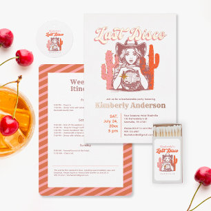 T-shirt Retro Cowgirl Dernière Disco Enterrement de Vie de