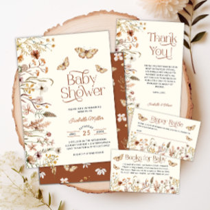 Carte D'accompagnement Boho Fleur sauvage Books for Baby Request