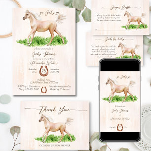 Serviette En Papier Allez bébé aller courir cheval beige baby shower f