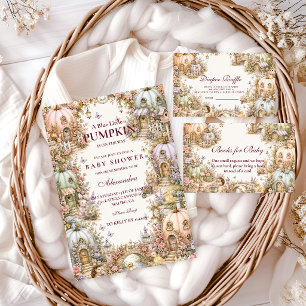 Carte D'accompagnement Tirage au sort de couches Village Pastel Citrouill