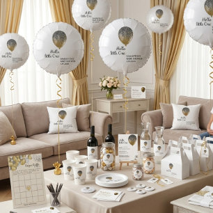 Invitation Anniversaire Glitz Glam Balloon Déchets