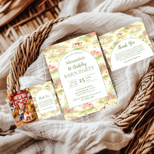 Boerderijdieren 1e Verjaardag Kaart