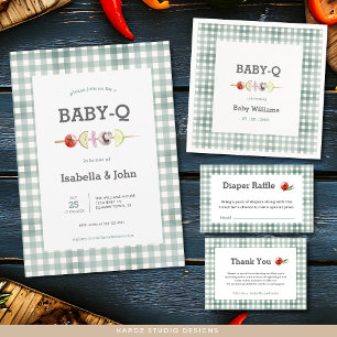 Invitation au Baby shower neutre Babyque