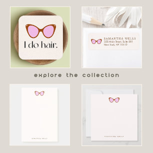 Post-it® Lunettes de soleil rose rétro Personnalisées