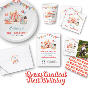 Serviette En Papier Fête du Carnaval moderne de Mare Circus Premier an