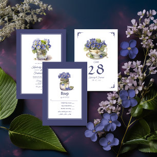 Invitation Futur Dusk Soirée Commune Primrose Floral Mariage