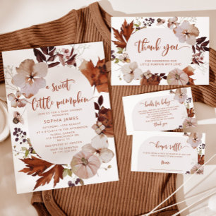 Papier Rustic fall Bébé trivia baby shower jeu