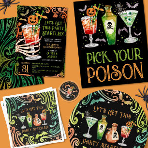 Serviette En Papier Cocktails et costumes Fête d'Halloween