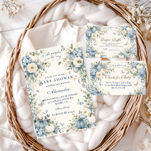 Verhaalboek Blauwe Kleine Pompoen Baby Shower Servet