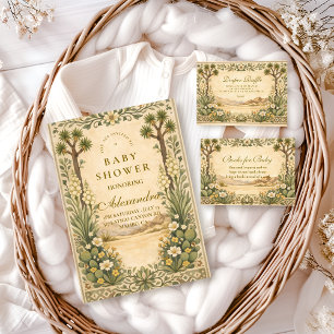 Carte D'accompagnement Baby Shower Désert: Tirage au sort des couches 