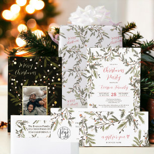 Carte Logo de Noël de Noël de Noël rustique